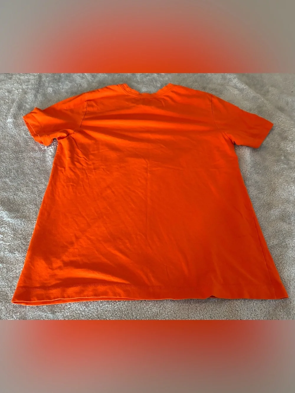 Nike Dri-Fit Short Sleeve Men’s Orange Logo T-Shirt Size Medium